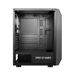 Spirit of Gamer Rogue VI RGB fekete ablakos táp nélküli ATX ház
