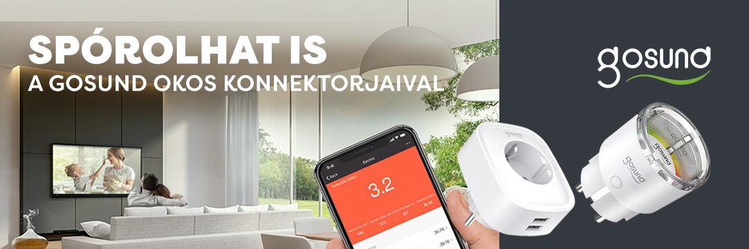 Spórolhat is a GOSUND okos konnektorjaival!