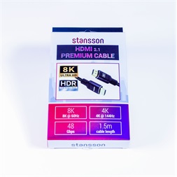 Stansson 1,5m HDMI 2.1 kábel