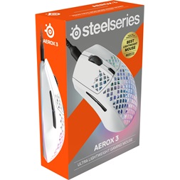 SteelSeries Aerox 3 (2022) Snow fehér optikai gamer egér