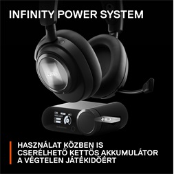 SteelSeries Arctis Nova Pro Wireless X fekete gamer headset