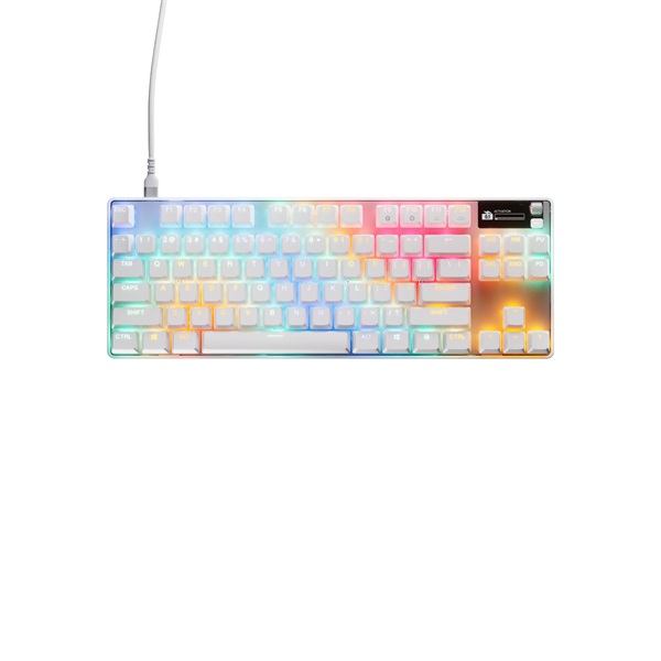 Steelseries 64899 Apex Pro TKL Gen 3 UK fehér gamer billentyűzet
