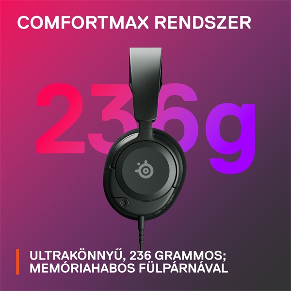 Steelseries Arctis Nova 1 fekete gamer headset