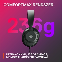 Steelseries Arctis Nova 1 fekete gamer headset