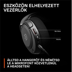 Steelseries Arctis Nova 1 fekete gamer headset