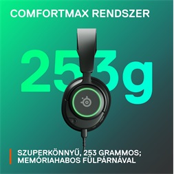 Steelseries Arctis Nova 3 fekete gamer headset