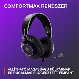 Steelseries Arctis Nova 3 fekete gamer headset