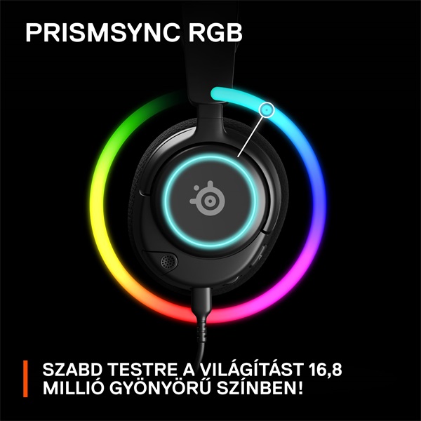 Steelseries Arctis Nova 3 fekete gamer headset