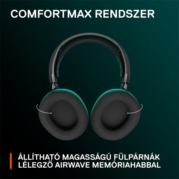 Steelseries Arctis Nova 7 vezeték nélküli fekete gamer headset