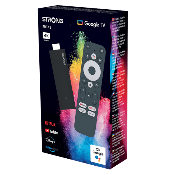 Strong SR41 Google TV Stick / Tv okosító / médialejátszó