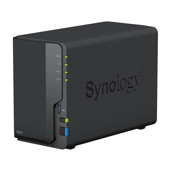 Synology DiskStation DS223 2x SSD/HDD NAS + regisztrációs kártya
