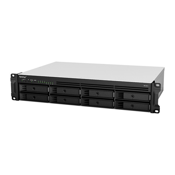 Synology RS1221RP+ (4G) 8x SSD/HDD 2U redundáns tápegységes rackbe szerelhető NAS