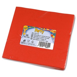 Színes papírszalvéta 3 rétegű 20 db piros