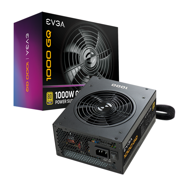 TÁP EVGA 1000 GQ, 80+ GOLD 1000W, Semi Modular