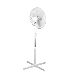 TEESA TSA8022 fehér, 43 cm, sebességfokozat száma:3, 45 W, álló ventilátor