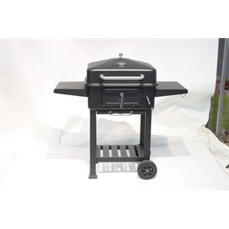 TOO BG-200B fekete BBQ faszenes grillkocsi két oldalsó asztallal