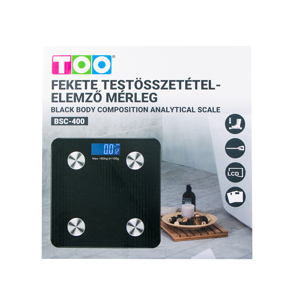 TOO BSC-400 Fekete testösszetétel-elemző mérleg