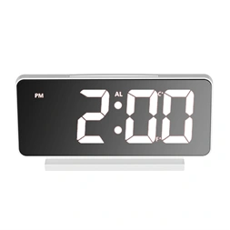 TOO DC-222-W hőmérséklet kijelzéssel, ébresztő funkcióval fehér digitális óra