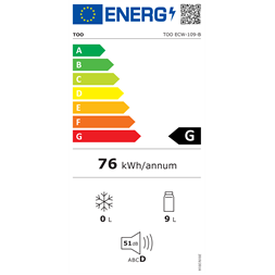 TOO ECW-109-BL 9 l-es mini hűtő