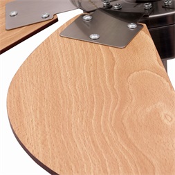 TOO FANC-76-300-WOOD mennyezeti ventilátor LED világítással 76cm