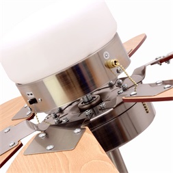 TOO FANC-76-300-WOOD mennyezeti ventilátor LED világítással 76cm