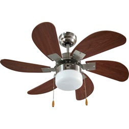 TOO FANC-76-300-WOOD mennyezeti ventilátor LED világítással (Újszerű)