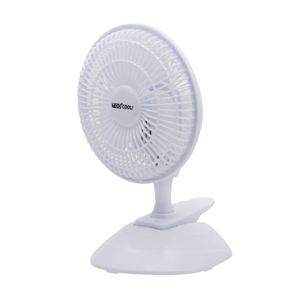 TOO FAND-15-100-W-2IN1 fehér, 15 cm, sebességfokozat száma:2, 13 W, csipetős asztali ventilátor