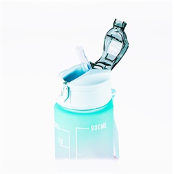 TOO KT-398 900ml-es színátmenetes motivációs kulacs idézetekkel és időskálával