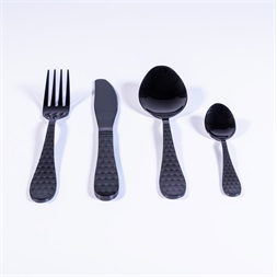 TOO KT-479 B Honey fekete 16 db-os evőeszköz készlet