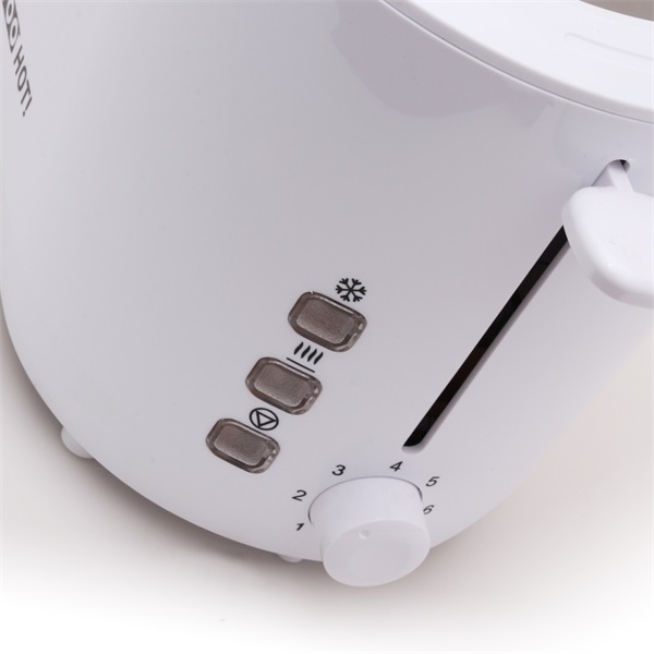 TOO TO-500-W 840W fehér 2 szeletes kenyérpirító zsemlemelegítő feltéttel