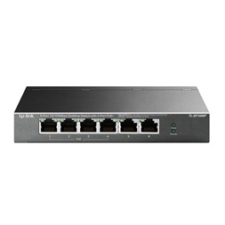 TP-Link TL-SF1006P 6x10/100Mbps FE LAN port 4xPoE+ nem menedzselhető asztali switch