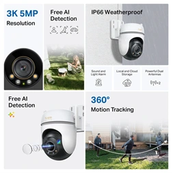 TP-LINK TC43 kültéri biztonsági fehér Wi-Fi kamera