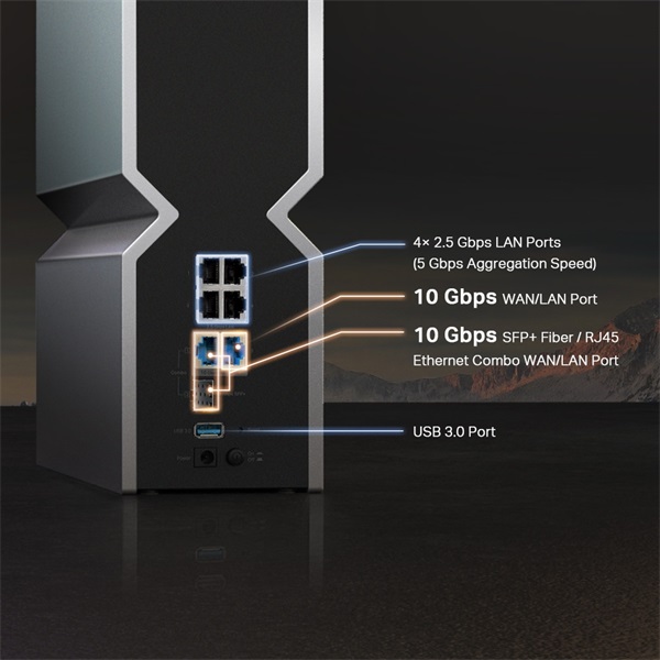 TP-Link Archer BE800 BE19000 háromsávos Wi-Fi 7 router