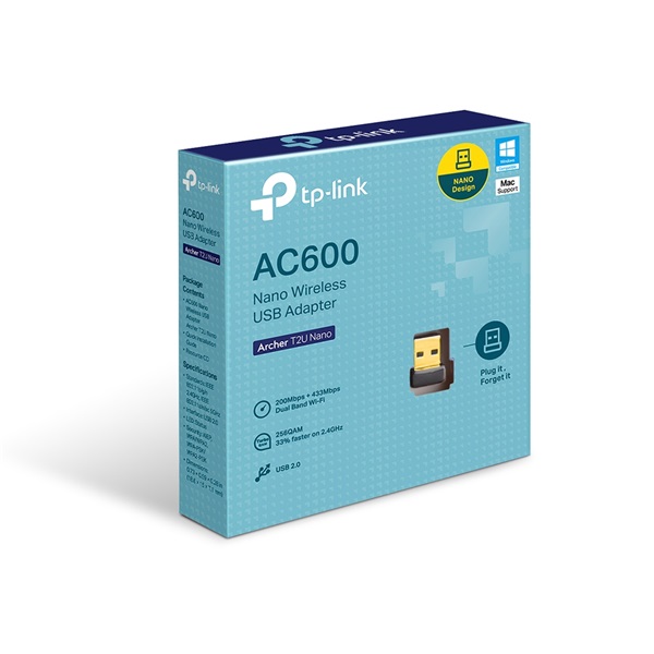 TP-Link Archer T2U fekete nano USB adapter