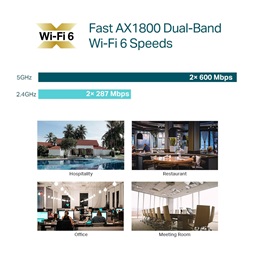 TP-Link EAP613 AX1800 Dual-Band Wi-Fi 6 Vezeték nélküli beltéri Gigabit Access Point
