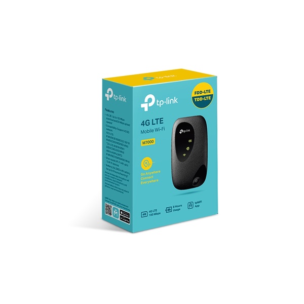 TP-Link M7000 4G LTE 150Mbps hordozható Mobil Wi-Fi router