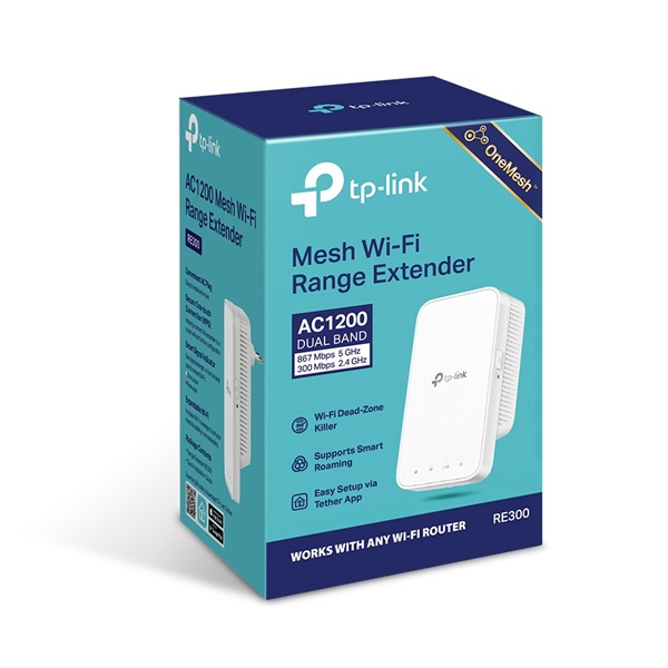 TP-Link RE300 fehér lefedettségnövelő