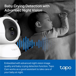 TP-Link TC71 2K 3MP otthoni fehér biztonsági Wi-Fi kamera -R