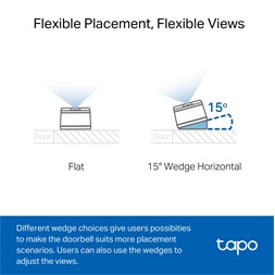 TP-Link Tapo D230S1 akkumulátorral működő kamerás ajtócsengő hubbal