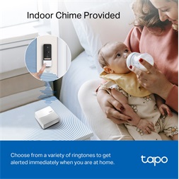 TP-Link Tapo D230S1 akkumulátorral működő kamerás ajtócsengő hubbal