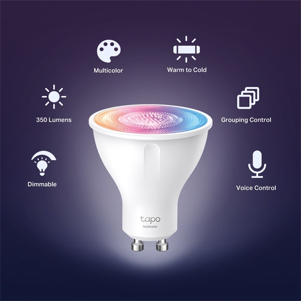 TP-Link Tapo L630 színes okos Wi-Fi spot izzó