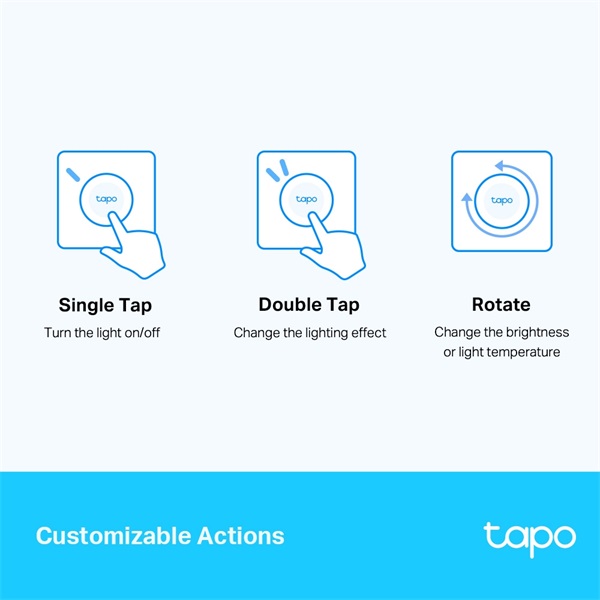 TP-Link Tapo S200D fehér okos távoli fényerőszabályzó kapcsoló