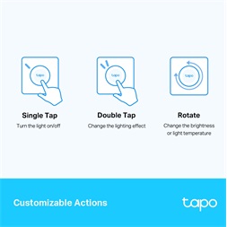 TP-Link Tapo S200D fehér okos távoli fényerőszabályzó kapcsoló