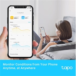 TP-Link Tapo T315 fehér okos hőmérséklet és páratartalom jelző