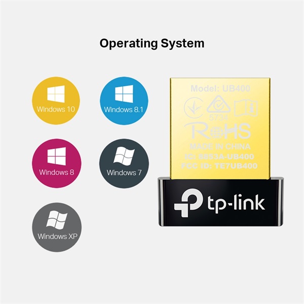 TP-Link UB400 Bluetooth 4.0 fekete Nano USB adapter
