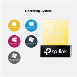 TP-Link UB400 Bluetooth 4.0 fekete Nano USB adapter