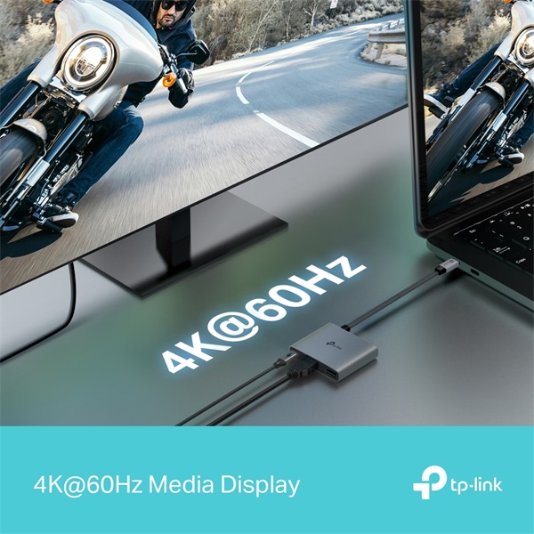 TP-Link UH3020C 3in1 szürke USB-C HUB