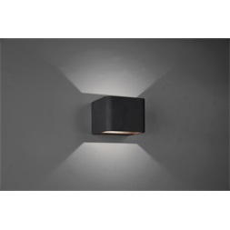 TRIO 223910132 Melvin fekete fényerőszabályzós LED fali lámpa