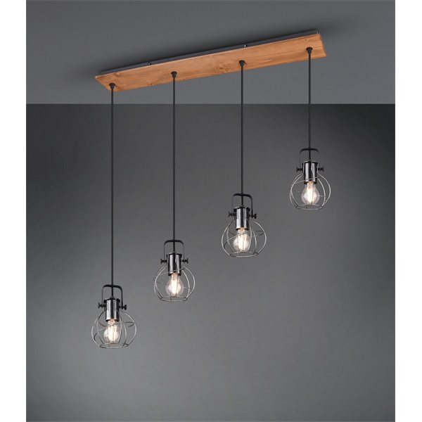 TRIO 305300488 Madras antik ezüst mennyezeti lámpa
