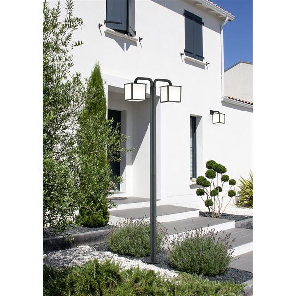 TRIO 421560242 Cubango 15W 400lm 3000K E27 antracit oszlop lámpatest, kültéri 200cm